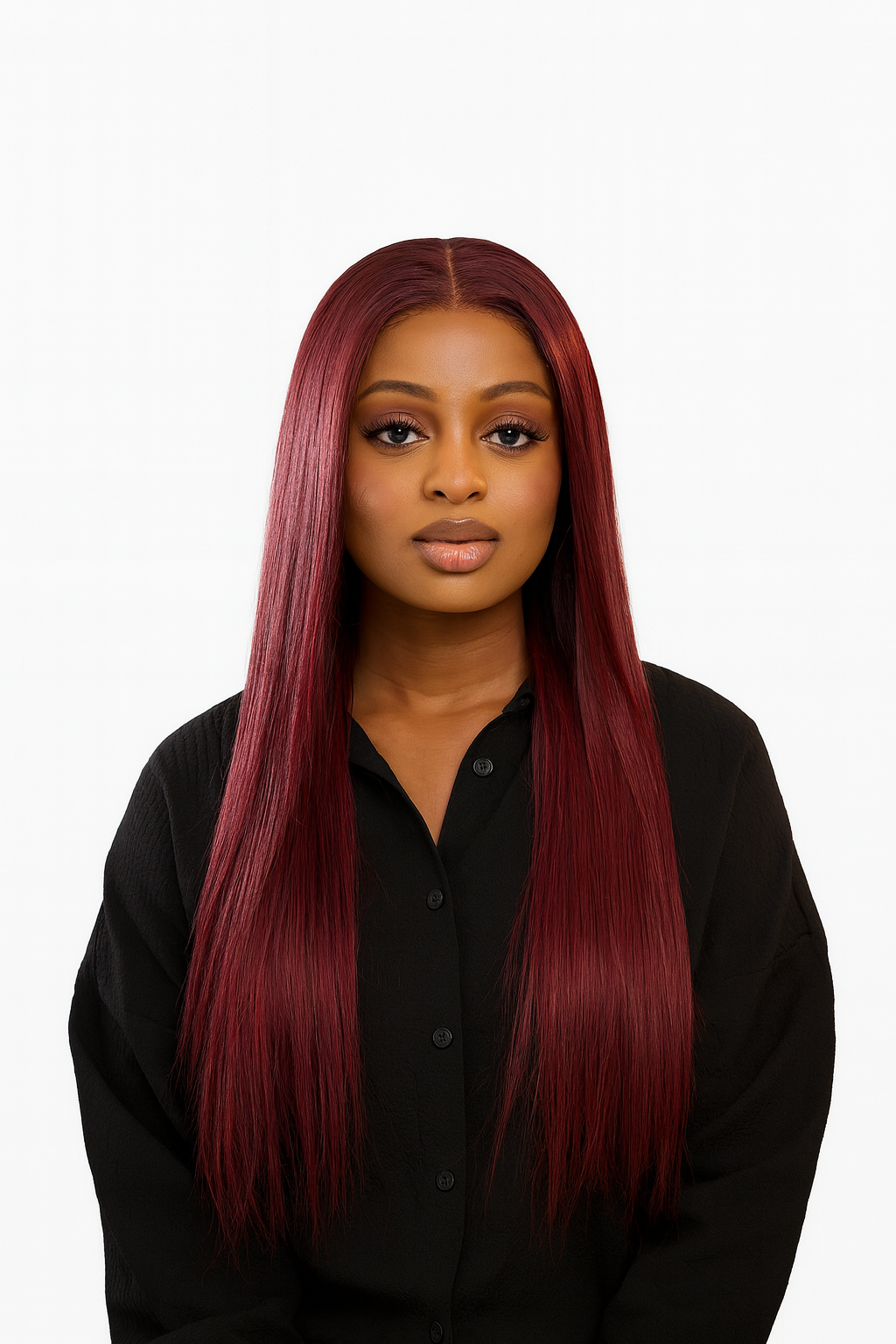 Berry Silk - 24" Bone Straight (Middle or Side-Part) Lace Closure