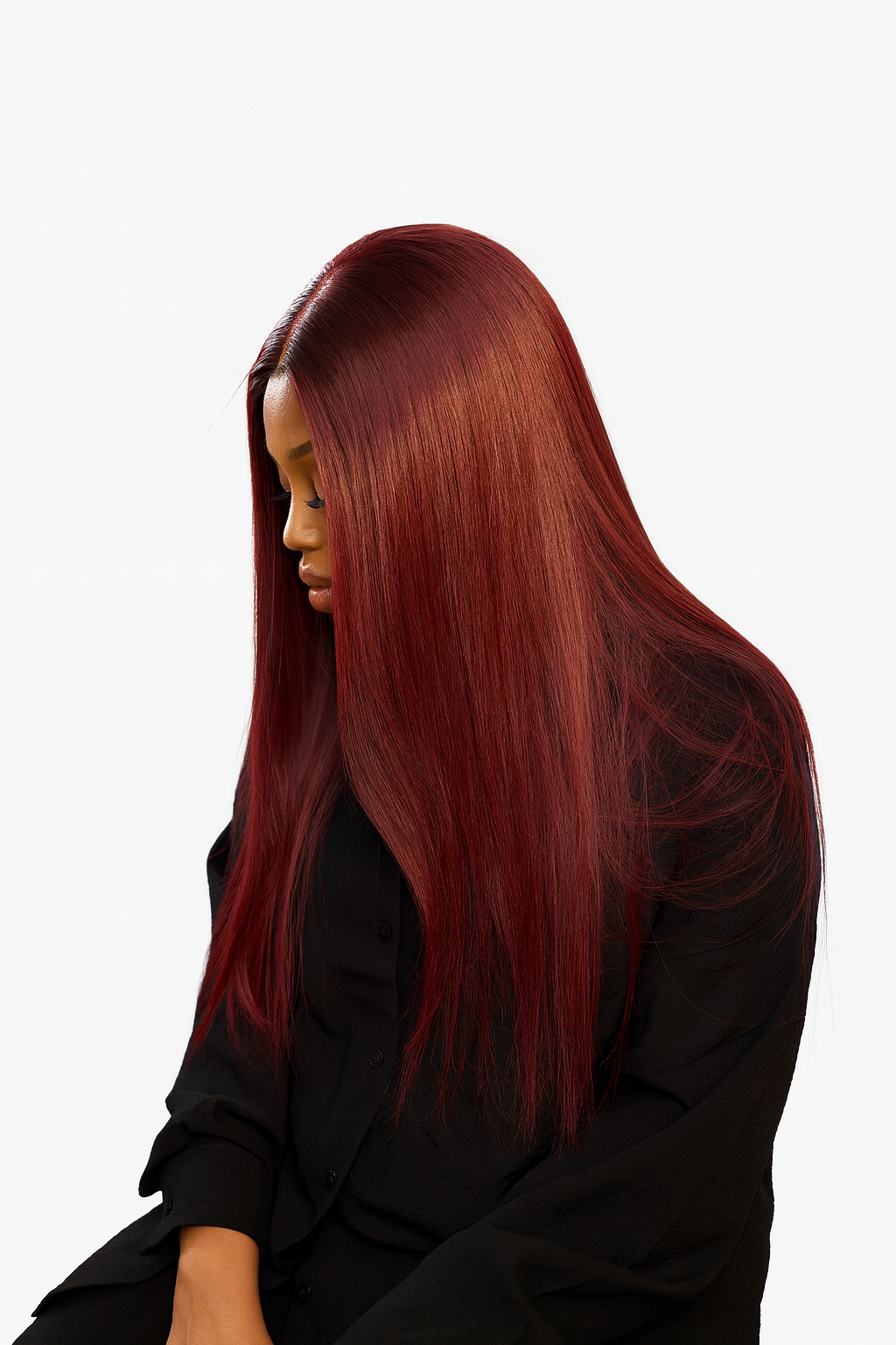 Berry Silk - 24" Bone Straight (Middle or Side-Part) Lace Closure